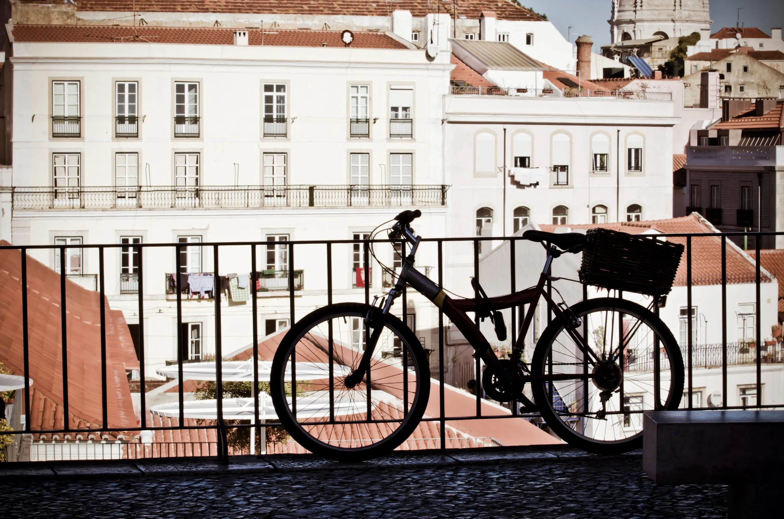 Bike on a fence