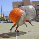 Bubble football contact