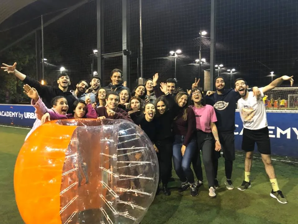 Bubble football stag