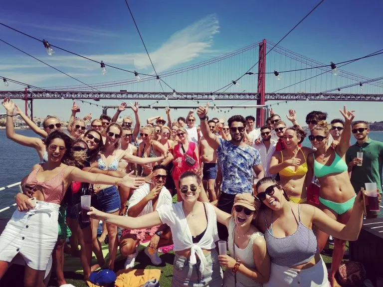 Public boat party lisbon